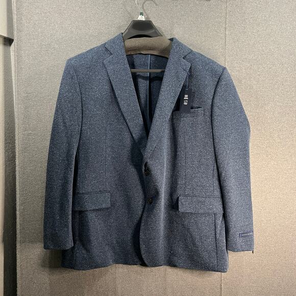 Stafford Big&Tall Mens Classic Fit Sport Coats Suits Navy Size 54 Long - Picture 1 of 14